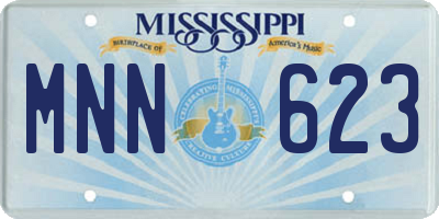 MS license plate MNN623
