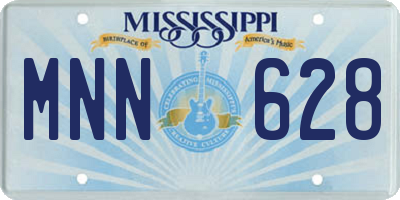 MS license plate MNN628