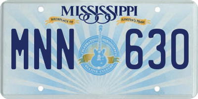 MS license plate MNN630