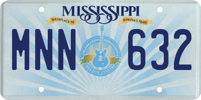 MS license plate MNN632
