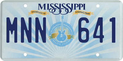 MS license plate MNN641