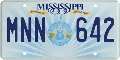 MS license plate MNN642