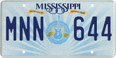 MS license plate MNN644