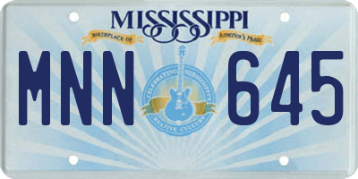 MS license plate MNN645