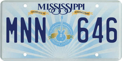 MS license plate MNN646