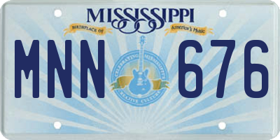 MS license plate MNN676