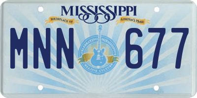 MS license plate MNN677