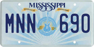 MS license plate MNN690