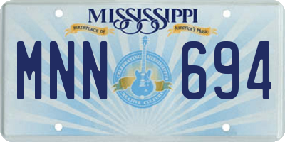 MS license plate MNN694
