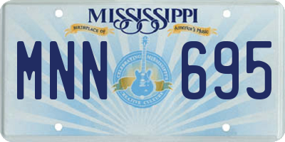 MS license plate MNN695