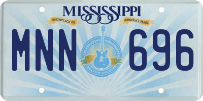 MS license plate MNN696