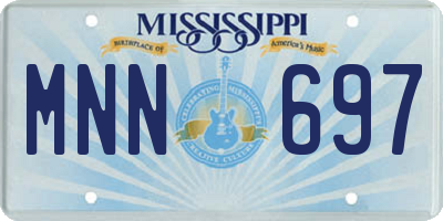 MS license plate MNN697