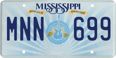 MS license plate MNN699