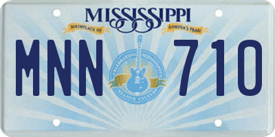 MS license plate MNN710