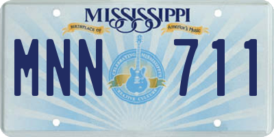 MS license plate MNN711
