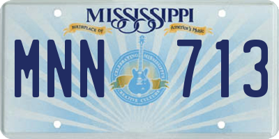 MS license plate MNN713