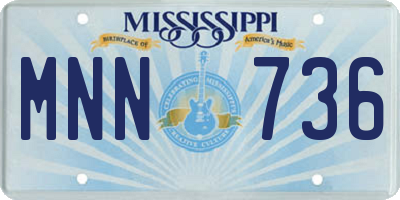 MS license plate MNN736