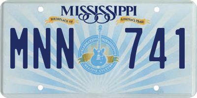 MS license plate MNN741