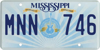 MS license plate MNN746