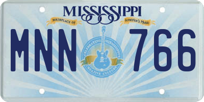 MS license plate MNN766