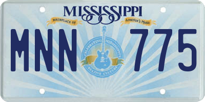 MS license plate MNN775
