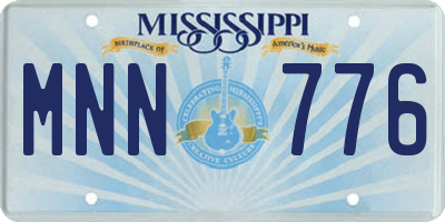 MS license plate MNN776