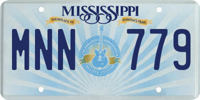 MS license plate MNN779