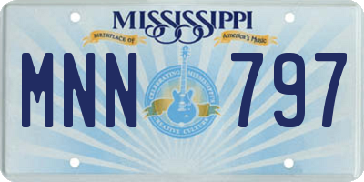 MS license plate MNN797