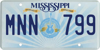 MS license plate MNN799
