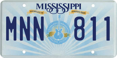MS license plate MNN811
