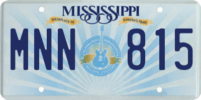 MS license plate MNN815