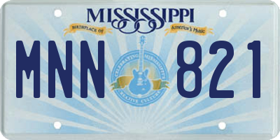 MS license plate MNN821