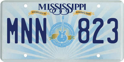 MS license plate MNN823