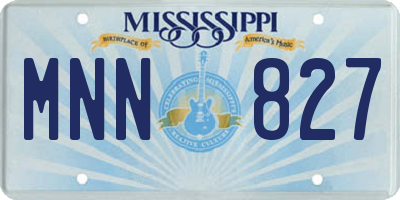 MS license plate MNN827