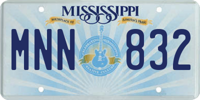 MS license plate MNN832