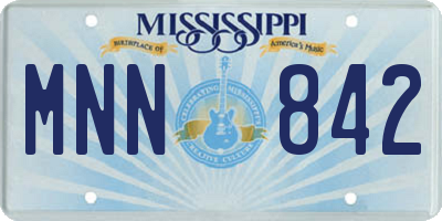 MS license plate MNN842