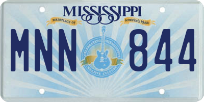 MS license plate MNN844