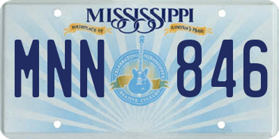 MS license plate MNN846