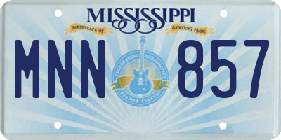 MS license plate MNN857