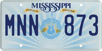 MS license plate MNN873
