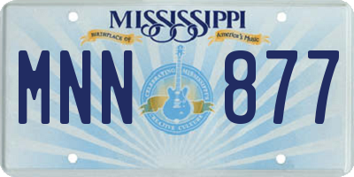 MS license plate MNN877
