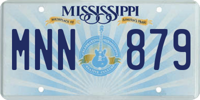 MS license plate MNN879