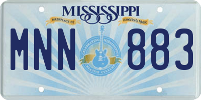 MS license plate MNN883
