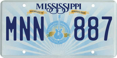 MS license plate MNN887