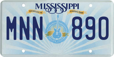 MS license plate MNN890