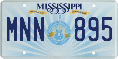 MS license plate MNN895