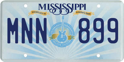 MS license plate MNN899