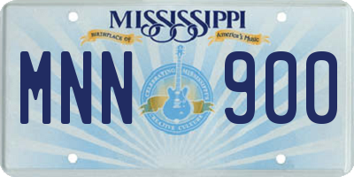 MS license plate MNN900