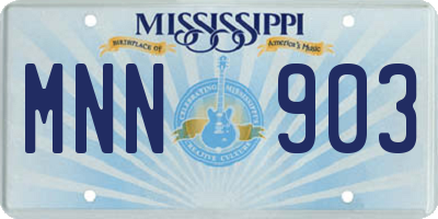 MS license plate MNN903