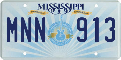 MS license plate MNN913